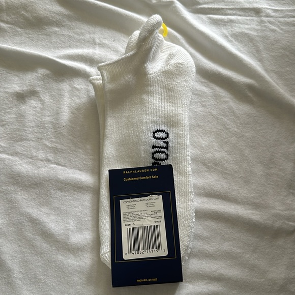 Polo Ralph Lauren golf roll top ankle socks cushioned comfort sole mens 6-12 new - Picture 2 of 4